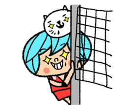 Go for it! Volleyball sticker #6143248