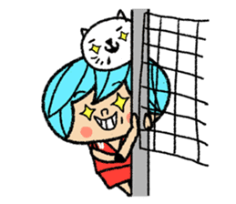 Go for it! Volleyball sticker #6143248