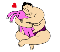 A cute Sumo wrestler 3. sticker #6143290