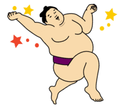 A cute Sumo wrestler 3. sticker #6143291
