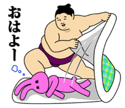 A cute Sumo wrestler 3. sticker #6143293