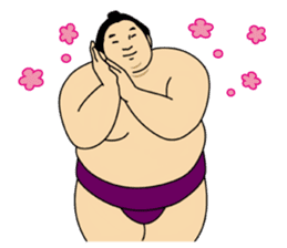 A cute Sumo wrestler 3. sticker #6143300