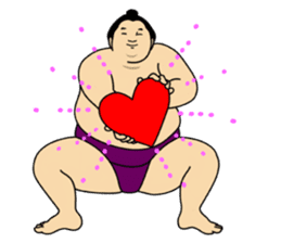 A cute Sumo wrestler 3. sticker #6143308