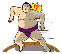 A cute Sumo wrestler 3. sticker #6143309