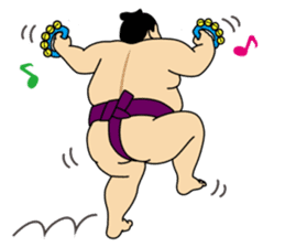 A cute Sumo wrestler 3. sticker #6143310