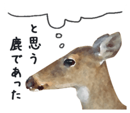 Watercolor deer sticker sticker #6144236