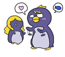 Penguin family life sticker #6144542