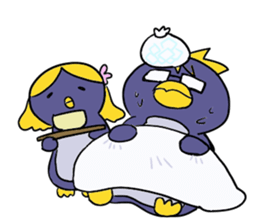 Penguin family life sticker #6144543