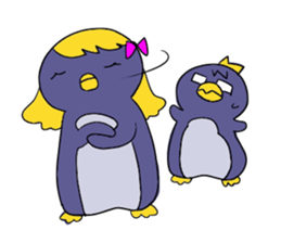 Penguin family life sticker #6144551