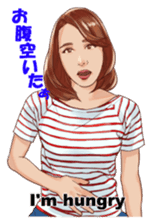 Japanese sign language with Erica sticker #6144956