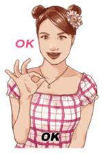 Japanese sign language with Erica sticker #6144958