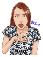 Japanese sign language with Erica sticker #6144963