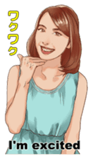 Japanese sign language with Erica sticker #6144970