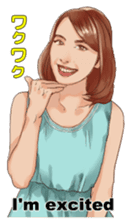 Japanese sign language with Erica sticker #6144970