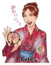 Japanese sign language with Erica sticker #6144981