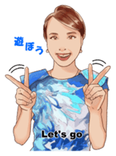 Japanese sign language with Erica sticker #6144991