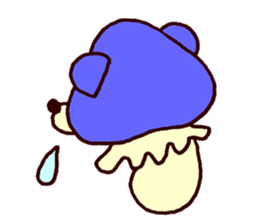 tiny mushroom bear sticker #6145158