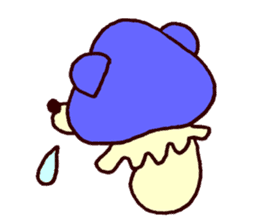 tiny mushroom bear sticker #6145158
