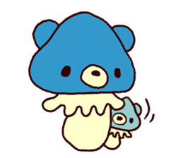 tiny mushroom bear sticker #6145166