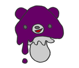 tiny mushroom bear sticker #6145175