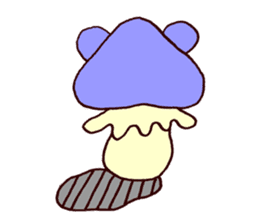 tiny mushroom bear sticker #6145182
