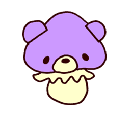 tiny mushroom bear sticker #6145189