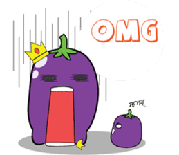 Eggplant Saa sticker #6145985