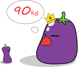 Eggplant Saa sticker #6146001