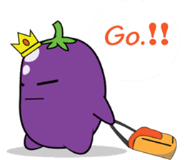 Eggplant Saa sticker #6146015