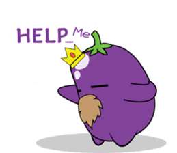 Eggplant Saa sticker #6146016