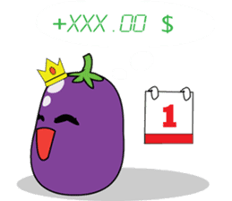 Eggplant Saa sticker #6146017