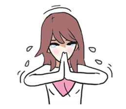 AsB - Onigiri Monkey Girls sticker #6146877