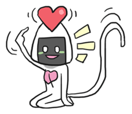 AsB - Onigiri Monkey Girls sticker #6146882