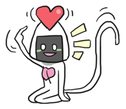 AsB - Onigiri Monkey Girls sticker #6146882