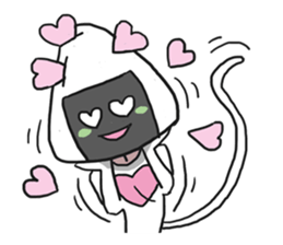 AsB - Onigiri Monkey Girls sticker #6146887