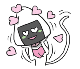 AsB - Onigiri Monkey Girls sticker #6146887