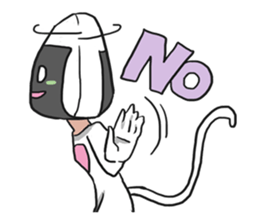 AsB - Onigiri Monkey Girls sticker #6146891