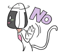 AsB - Onigiri Monkey Girls sticker #6146891