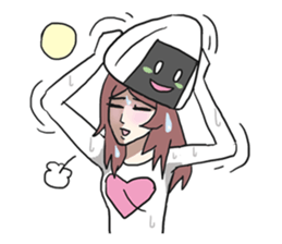 AsB - Onigiri Monkey Girls sticker #6146904