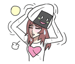 AsB - Onigiri Monkey Girls sticker #6146904