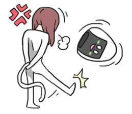 AsB - Onigiri Monkey Girls sticker #6146905