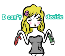 Girl's (English) sticker #6147524