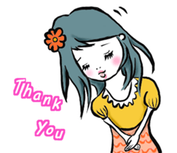 Girl's (English) sticker #6147535