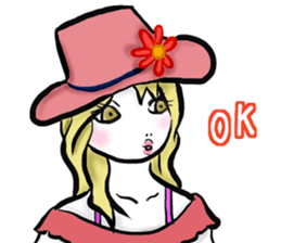 Girl's (English) sticker #6147544