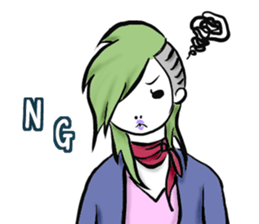 Girl's (English) sticker #6147545