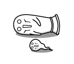 Haniwan and Hitodama_kun sticker #6148283