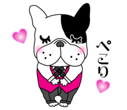 French bulldog Butler sticker #6148361