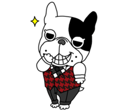 French bulldog Butler sticker #6148375