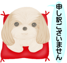 Shih Tzu. Honorific & polite language. sticker #6148841