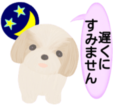 Shih Tzu. Honorific & polite language. sticker #6148842